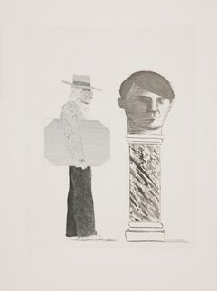 "The Student: Homage to Picasso" 20th Century, David Hockney, Picasso, Portrait