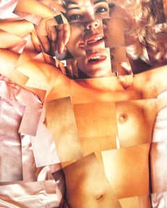 Lámina "Desnudo" de Theresa Russell (Firmada a mano, con inscripción y fecha de David Hockney)