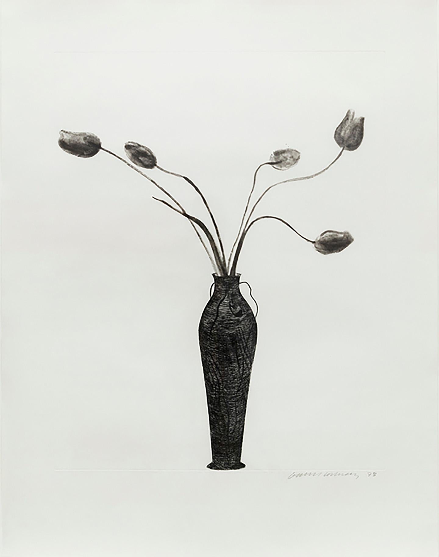 Tulips - Print by David Hockney