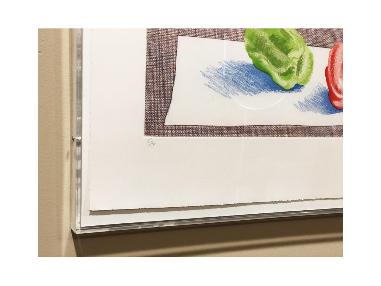 Two Peppers - Print by David Hockney