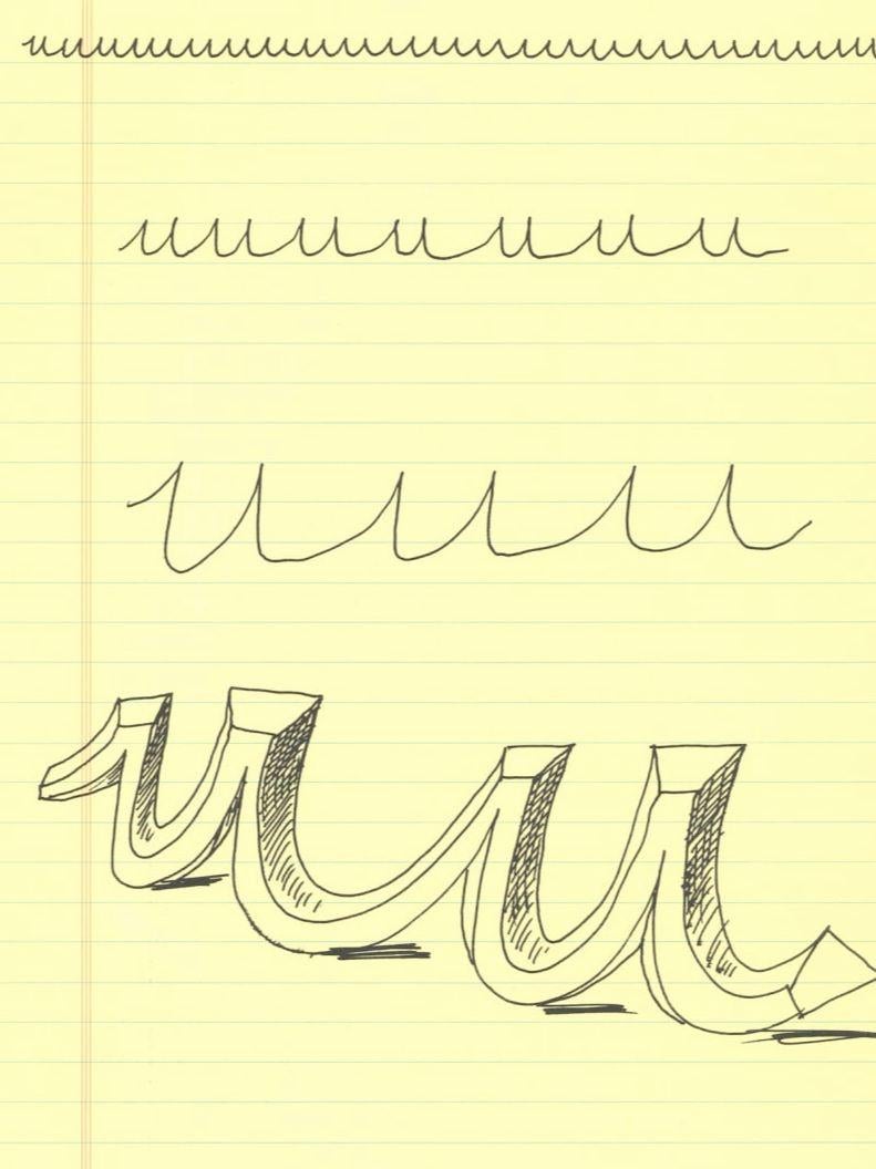 'U' From 'Hockney's Alphabet' By David Hockney For Sale 1