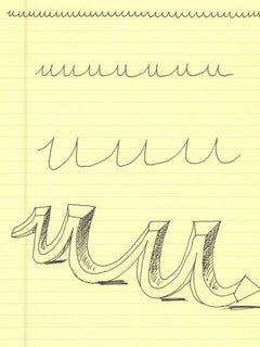 'U' From 'Hockney's Alphabet' By David Hockney