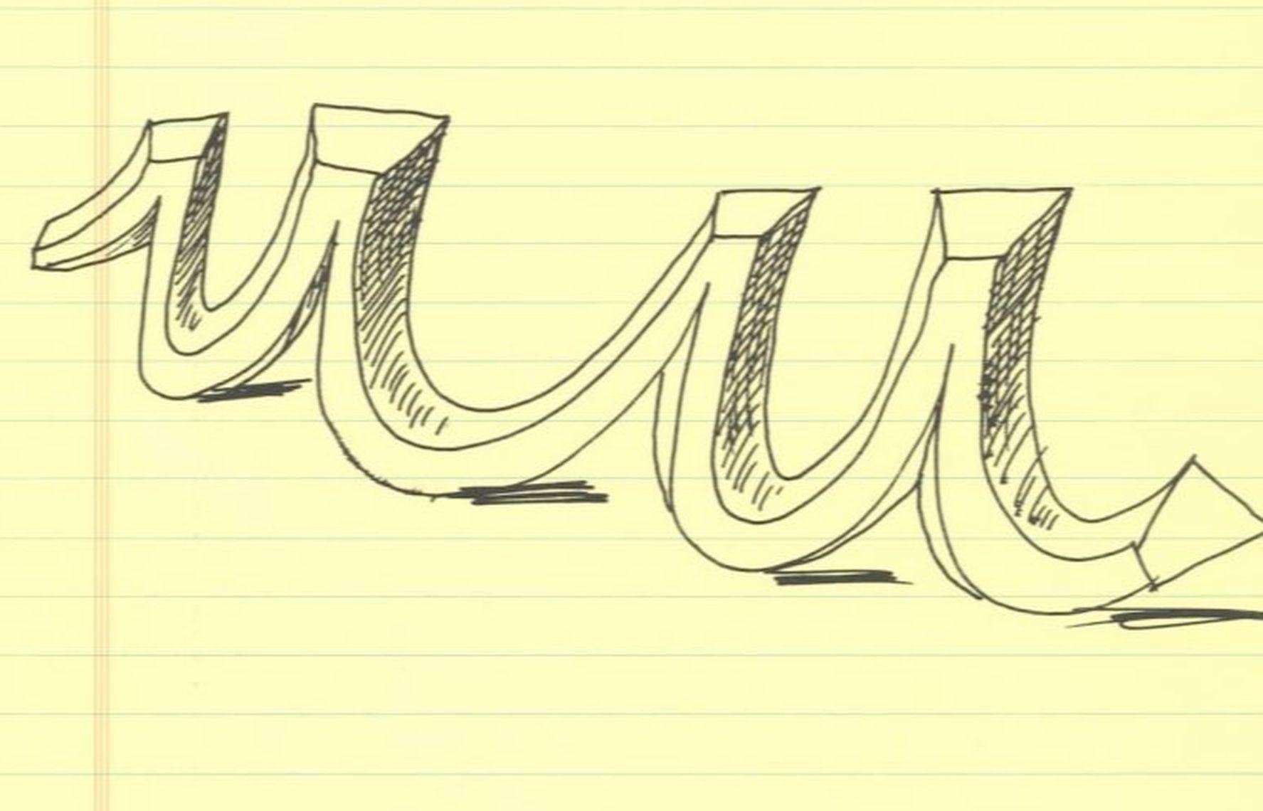 'U' From 'Hockney's Alphabet' By David Hockney For Sale 2