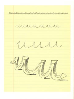 'U' From 'Hockney's Alphabet' By David Hockney