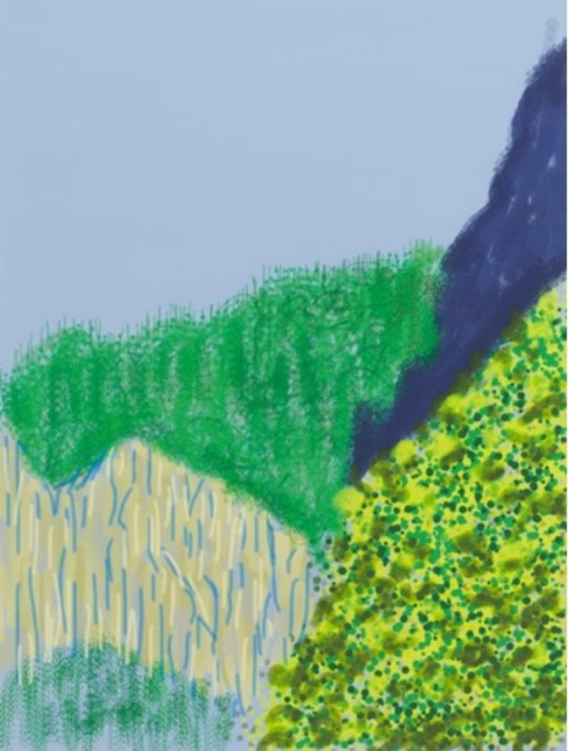 David Hockney Landscape Print - Untitled #3 from The Yosemite Suite