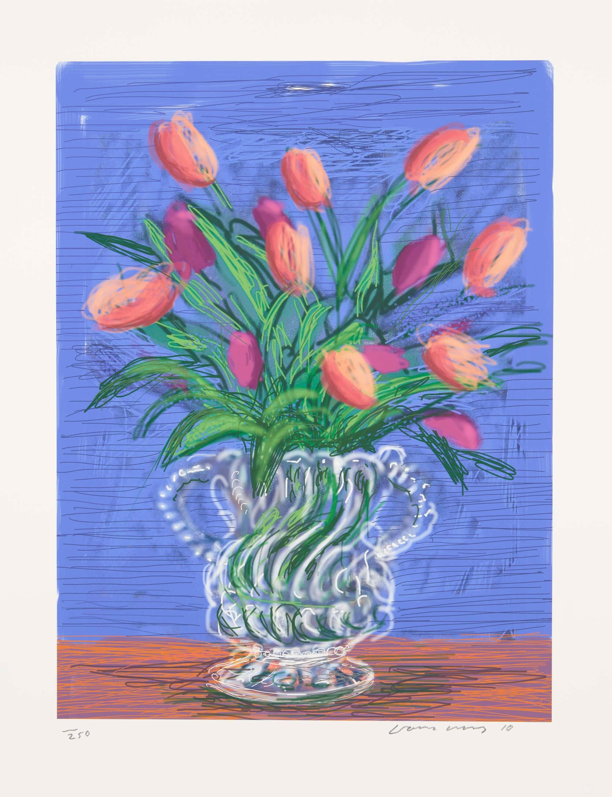 Untitled, 346, Tulips iPad Drawing