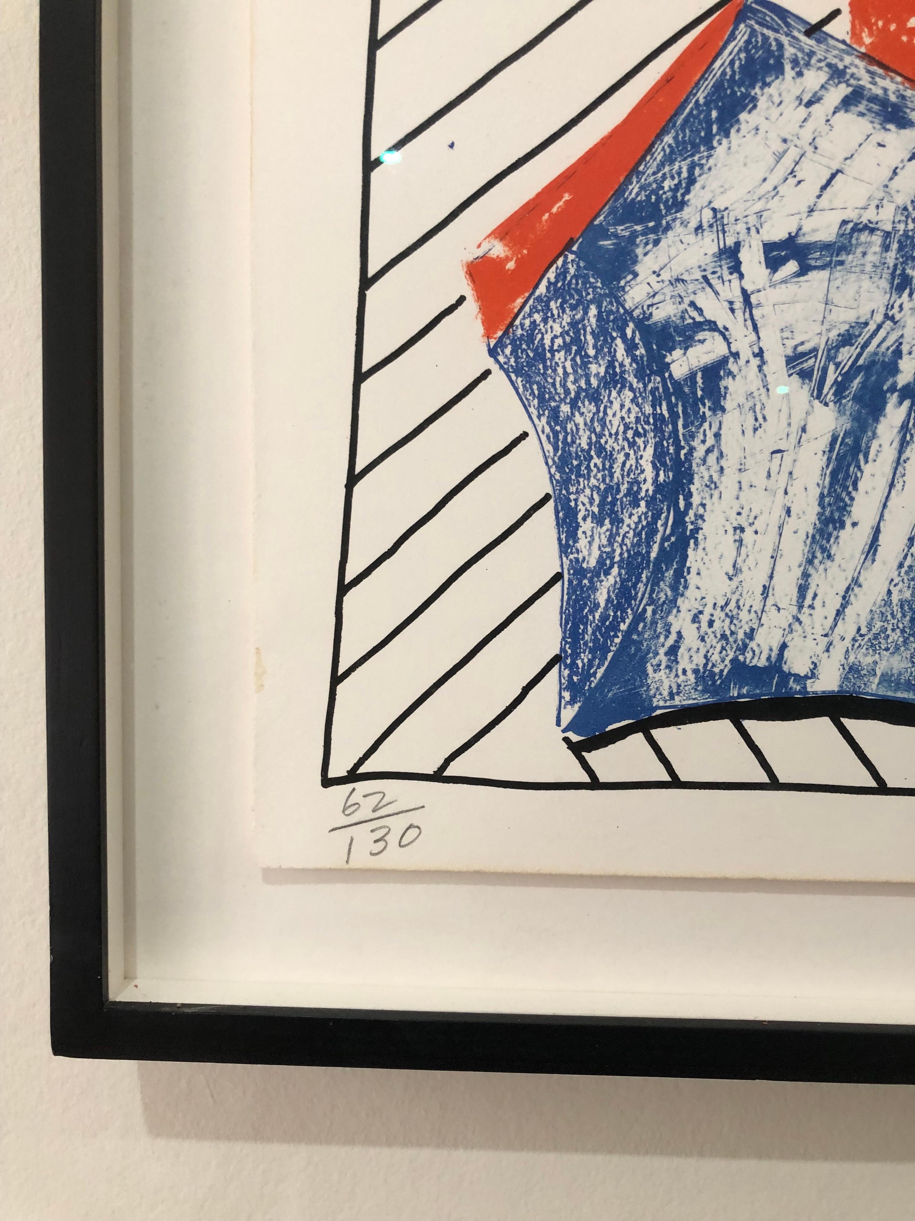Untitled for Joel Wachs - Abstract Print by David Hockney