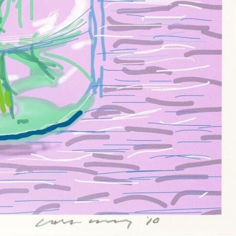 DAVID HOCKNEY
Untitled no. 329, 2010/2016

iPad drawing in colours, on cotton-fibre archival paper
Signed, dated and numbered from the edition of 250
From A Bigger Book: Art Edition A
Published by the artist and Taschen, Berlin
Image: 44.0 x 33.0 cm