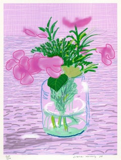 Untitled no. 329 -- Print, IPad drawing, Flowers, Contemporary by David Hockney