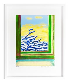 "Senza titolo" Disegno per iPad della finestra di neve. La mia finestra n. 610.