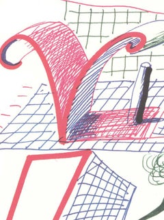 « V » de "Hockney's Alphabet" de David Hockney