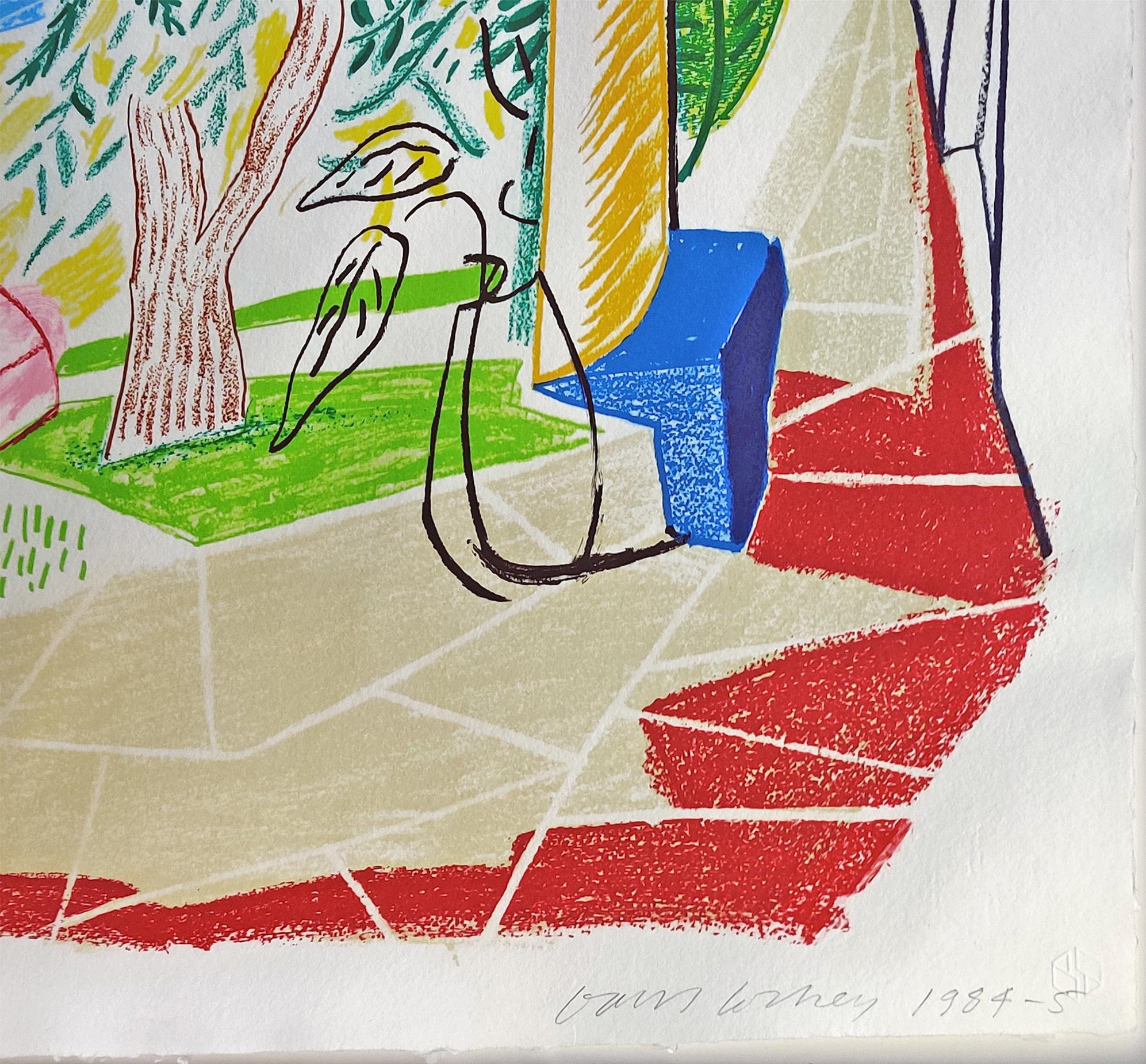 Views of Hotel Well I, from Moving Focus series - Print by David Hockney