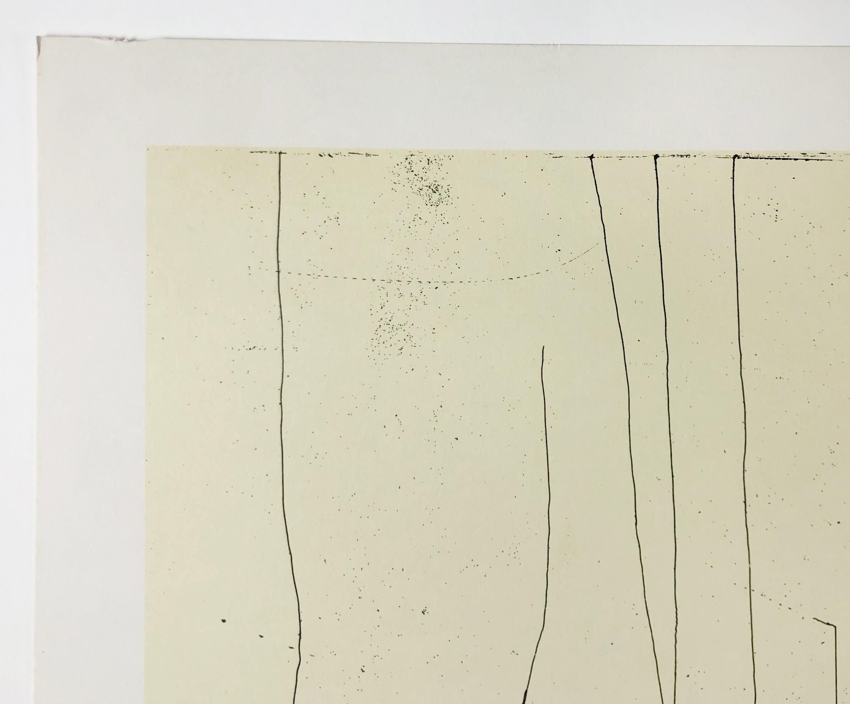 Vintage David Hockney poster French windows Arun Art Centre 1980 Brothers Grimm 3
