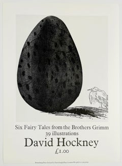 Vintage David Hockney poster Six Fairy Tales from the Brothers Grimm 
