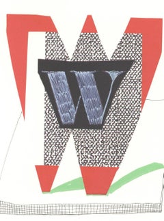 'W' From 'Hockney's Alphabet' By David Hockney