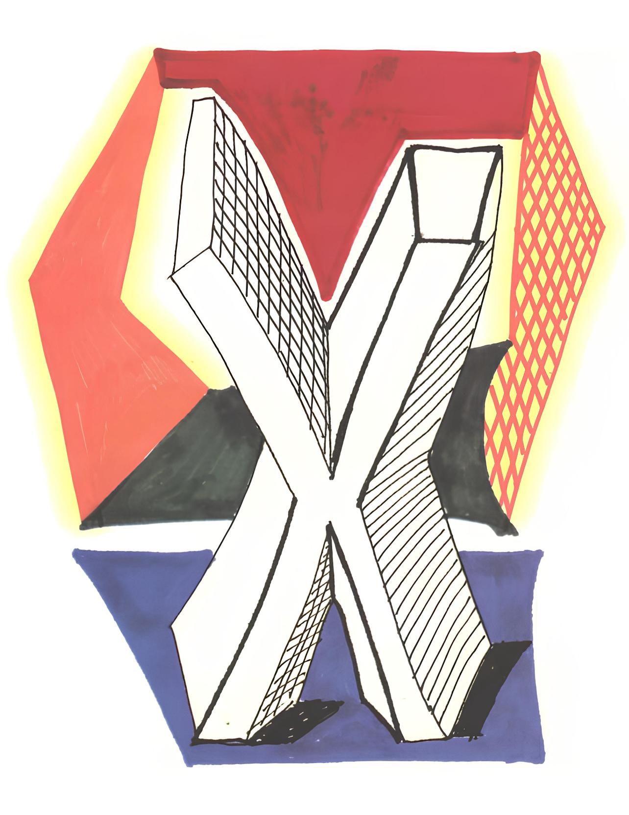 X, Hockney's Alphabet, David Hockney For Sale 1