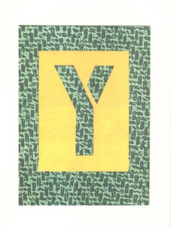 'Y' From 'Hockney's Alphabet' By David Hockney