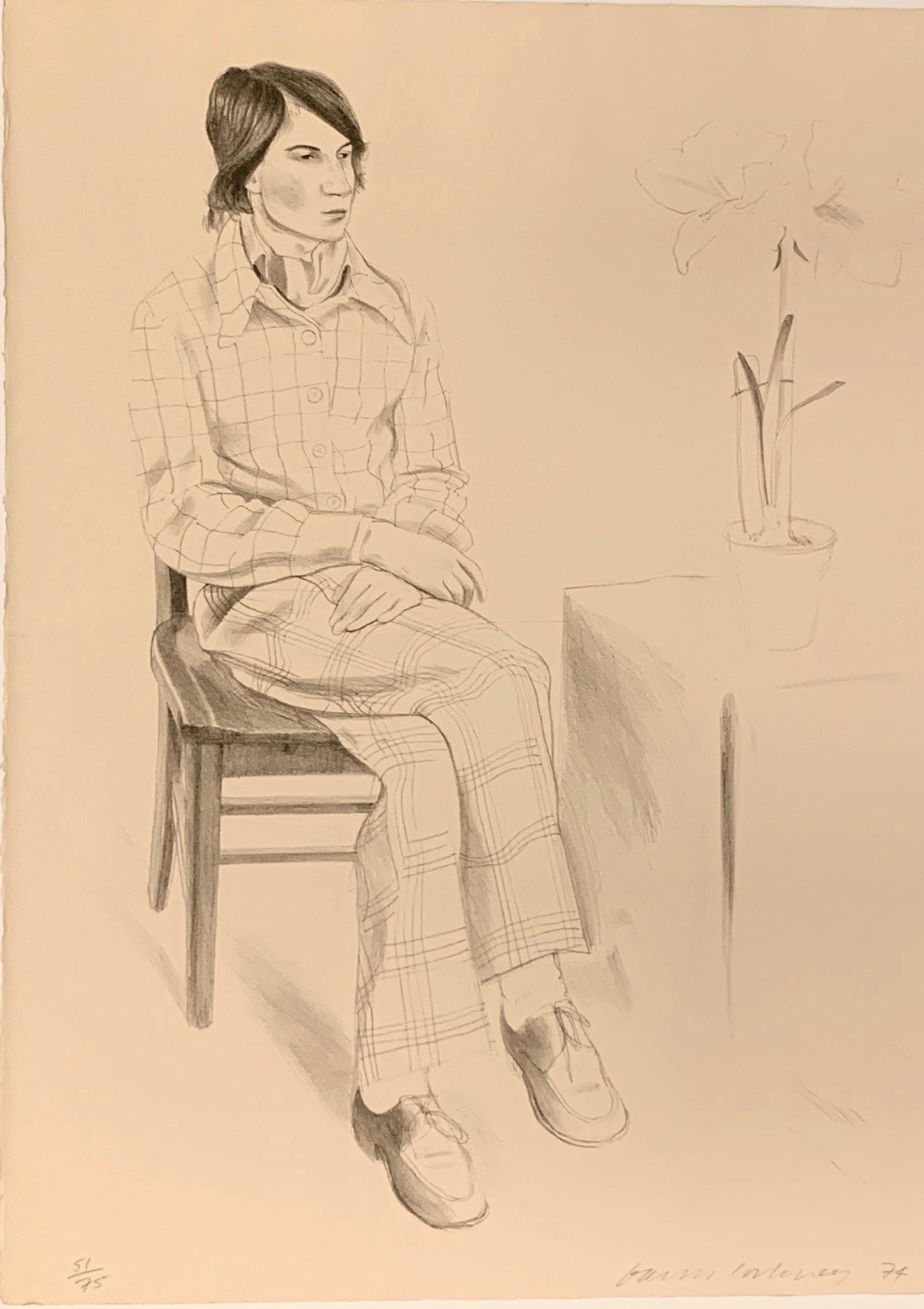 David Hockney Portrait Print - YVES-MARIE