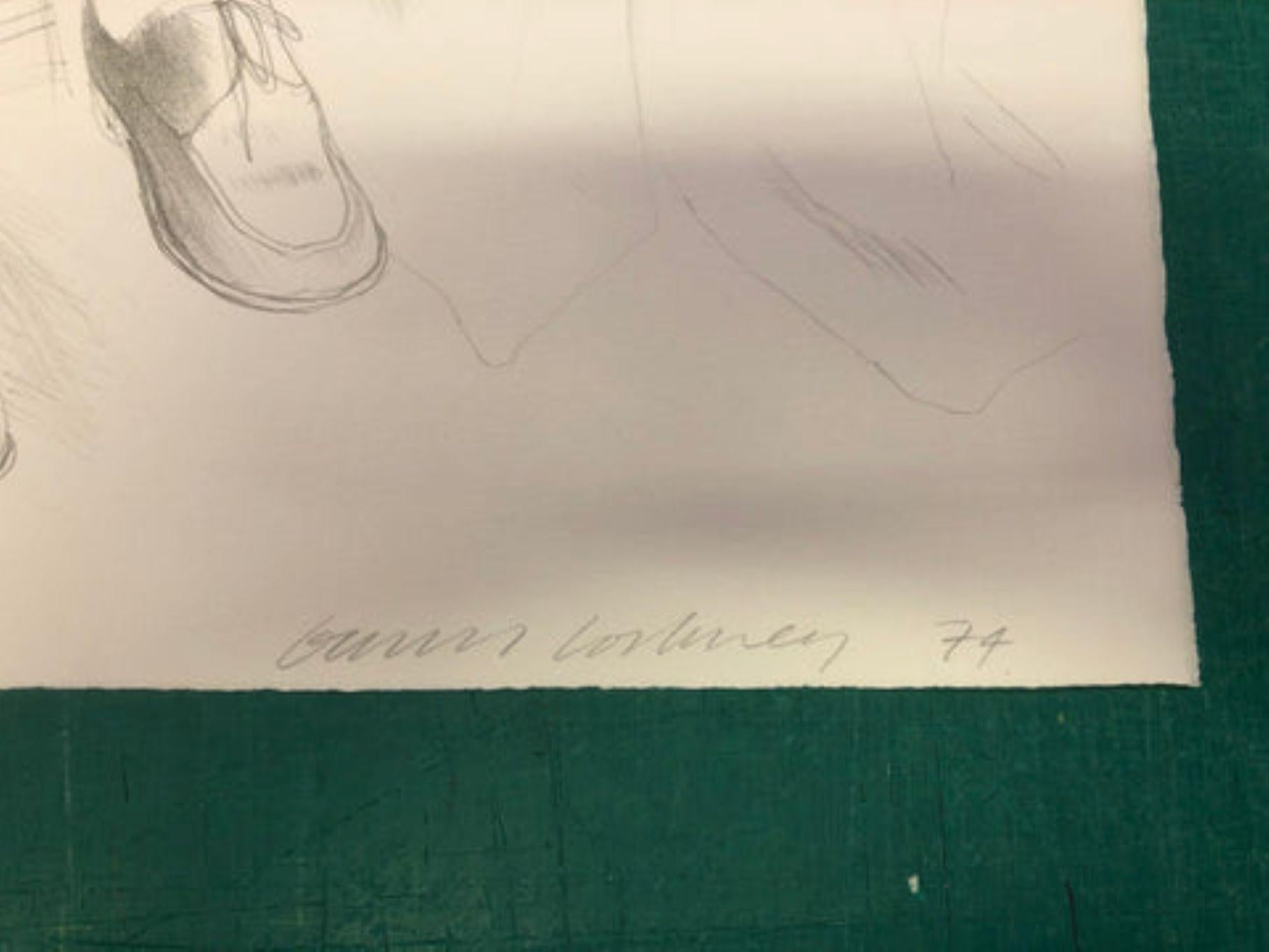 Yves Marie With Flowers By David Hockney For Sale 2