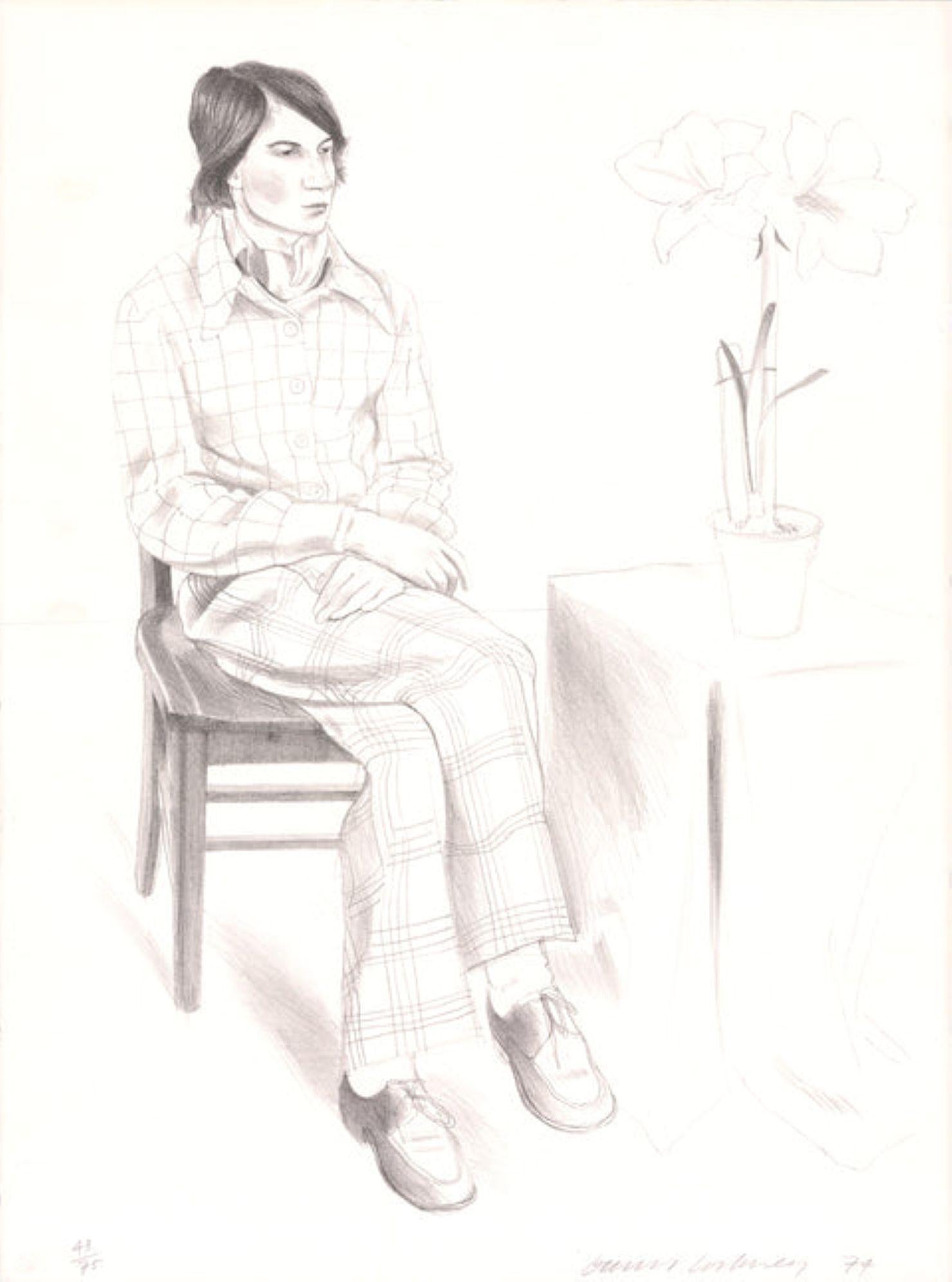 Yves Marie With Flowers

By David Hockney

1974

Medium: Lithograph

Paper Size: 30 x 22.25 inches ( 76 x 57 cm )

Image Size: 30 x 22.25 inches ( 76 x 57 cm )

Edition Size: 75