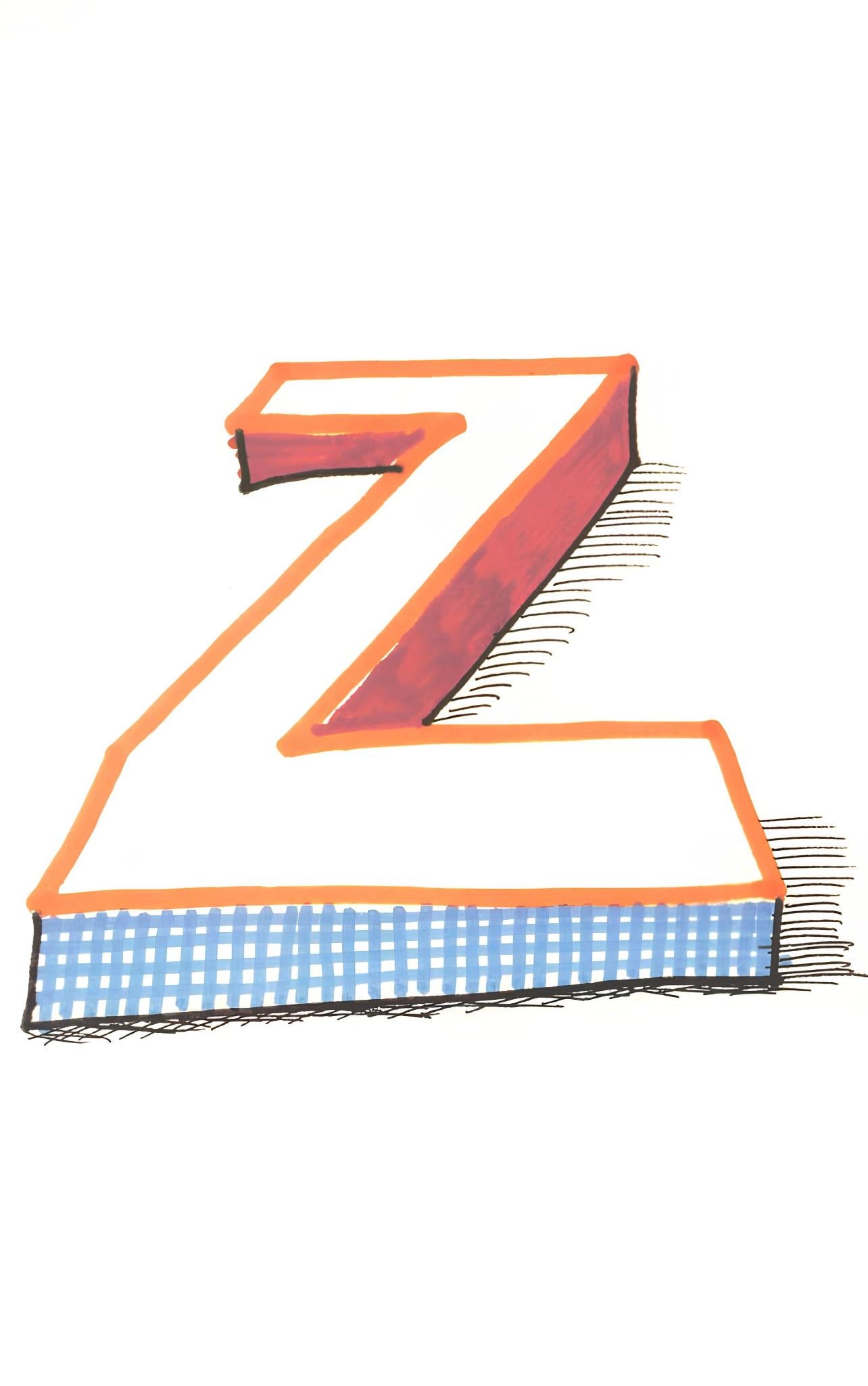 Z, Hockney's Alphabet, David Hockney For Sale 1