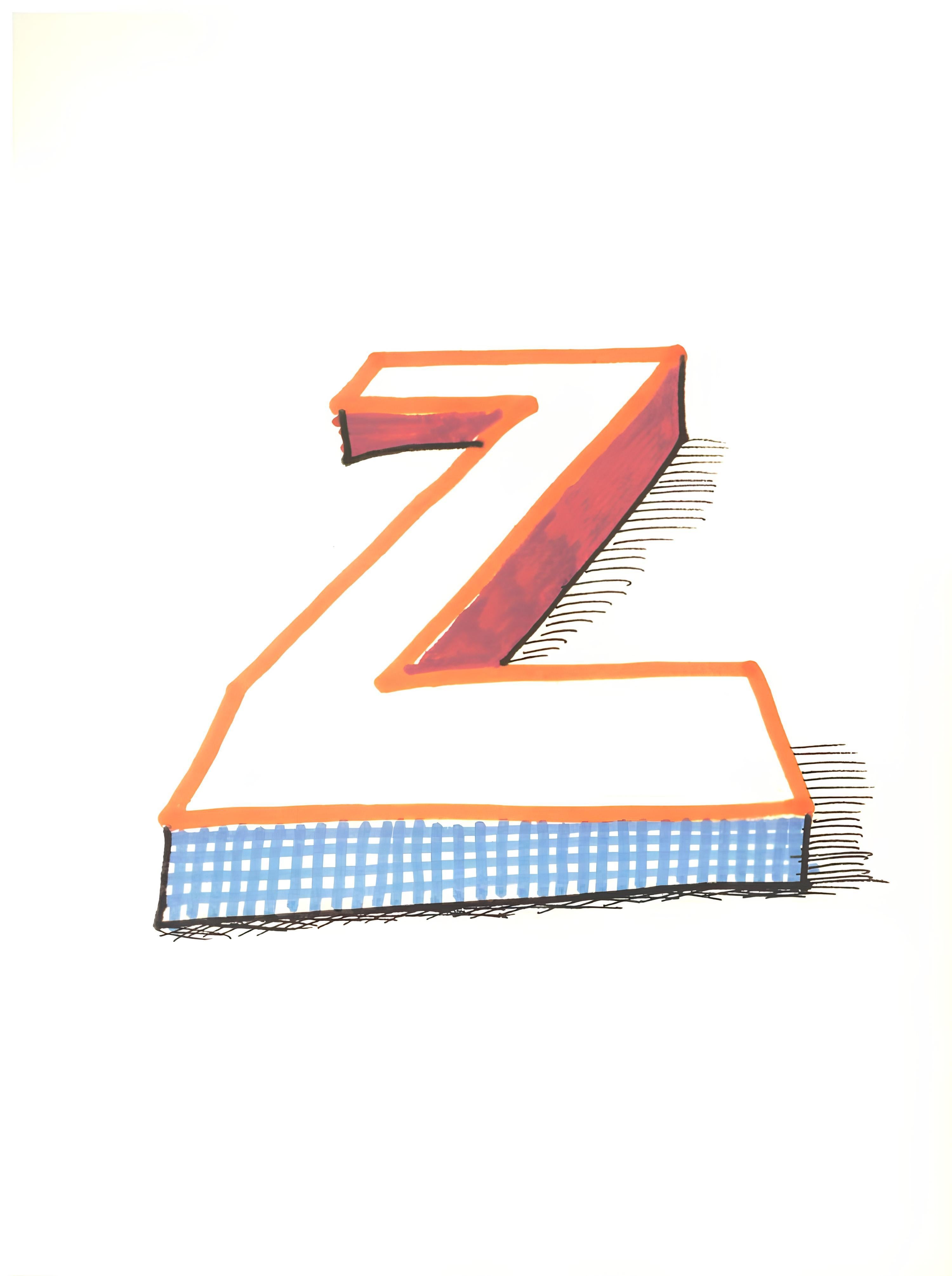 Z, Hockney's Alphabet, David Hockney