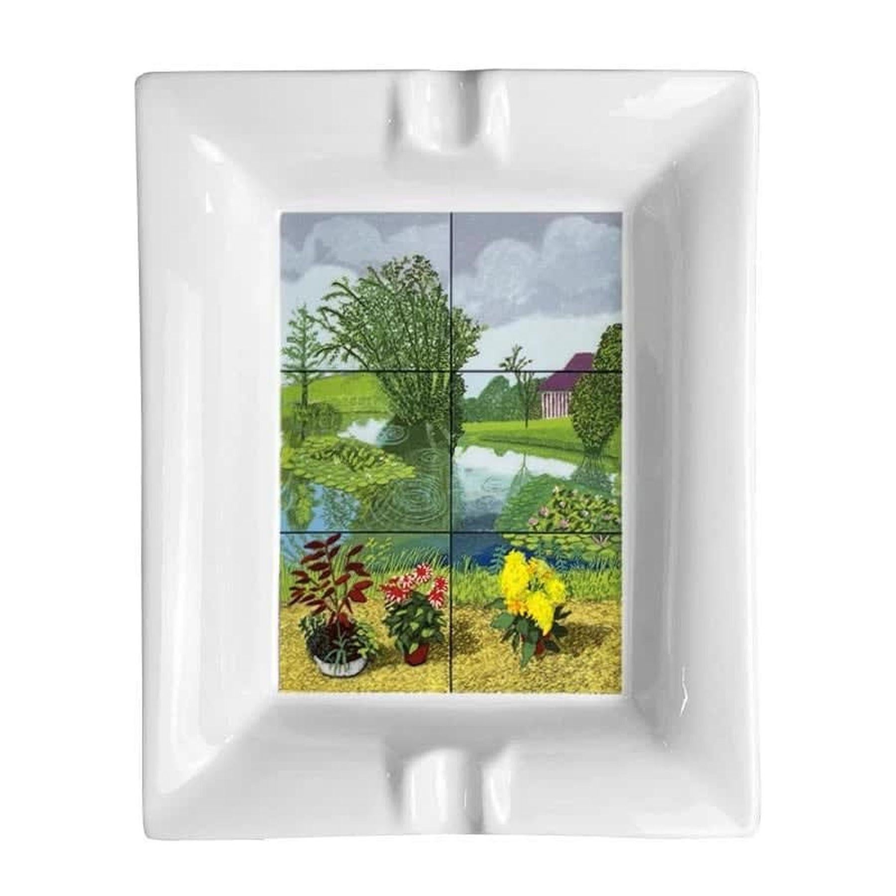 Water Lillies In The Pond With Pots Of Flowers

By David Hockney

David Hockney, a prominent British artist, is celebrated for his versatile and innovative contributions to 20th-century art. Known for his vivid use of color, distinctive