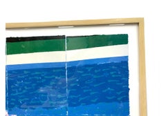 David Hockney "Der Taucher" Individuell gerahmte Lithographie