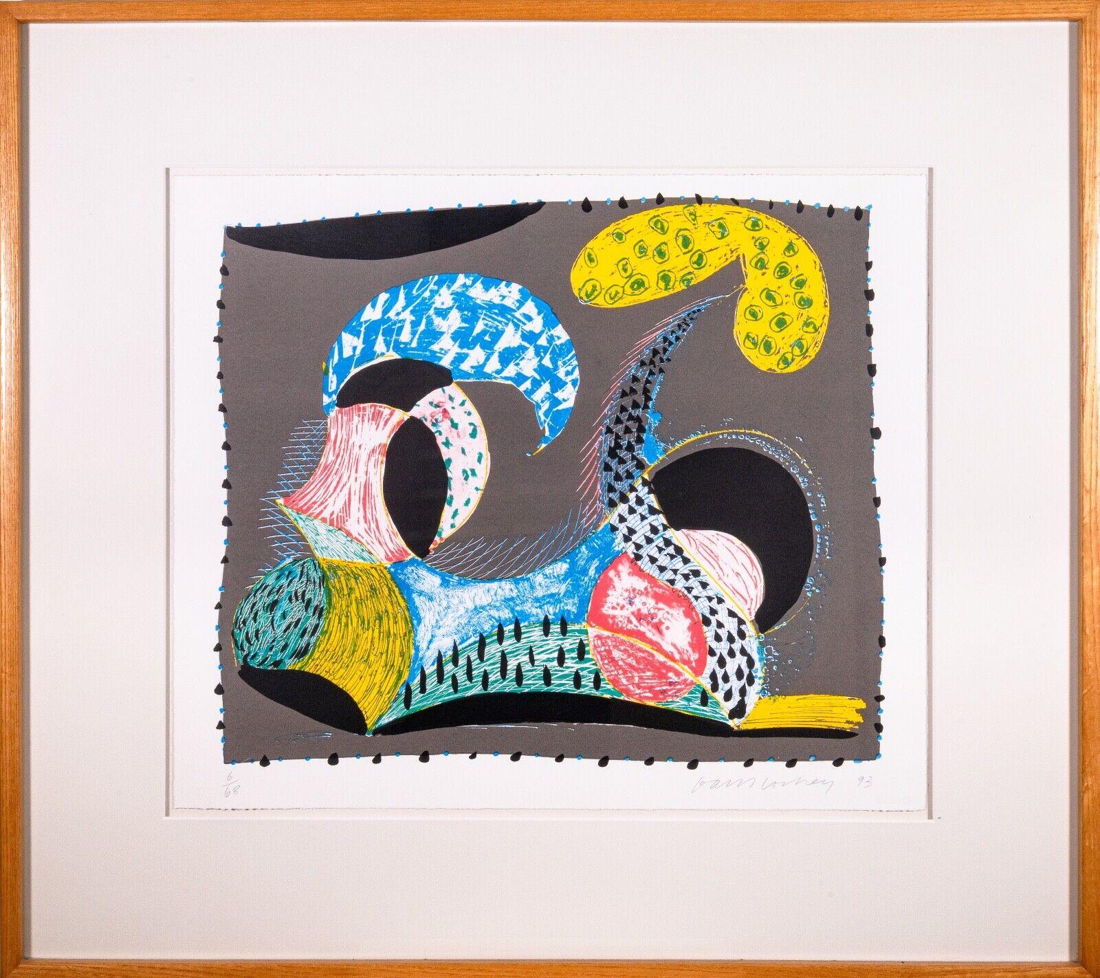 Une lithographie et sérigraphie pop art audacieuse et abstraite en couleurs sur papier Arches 88 intitulée 