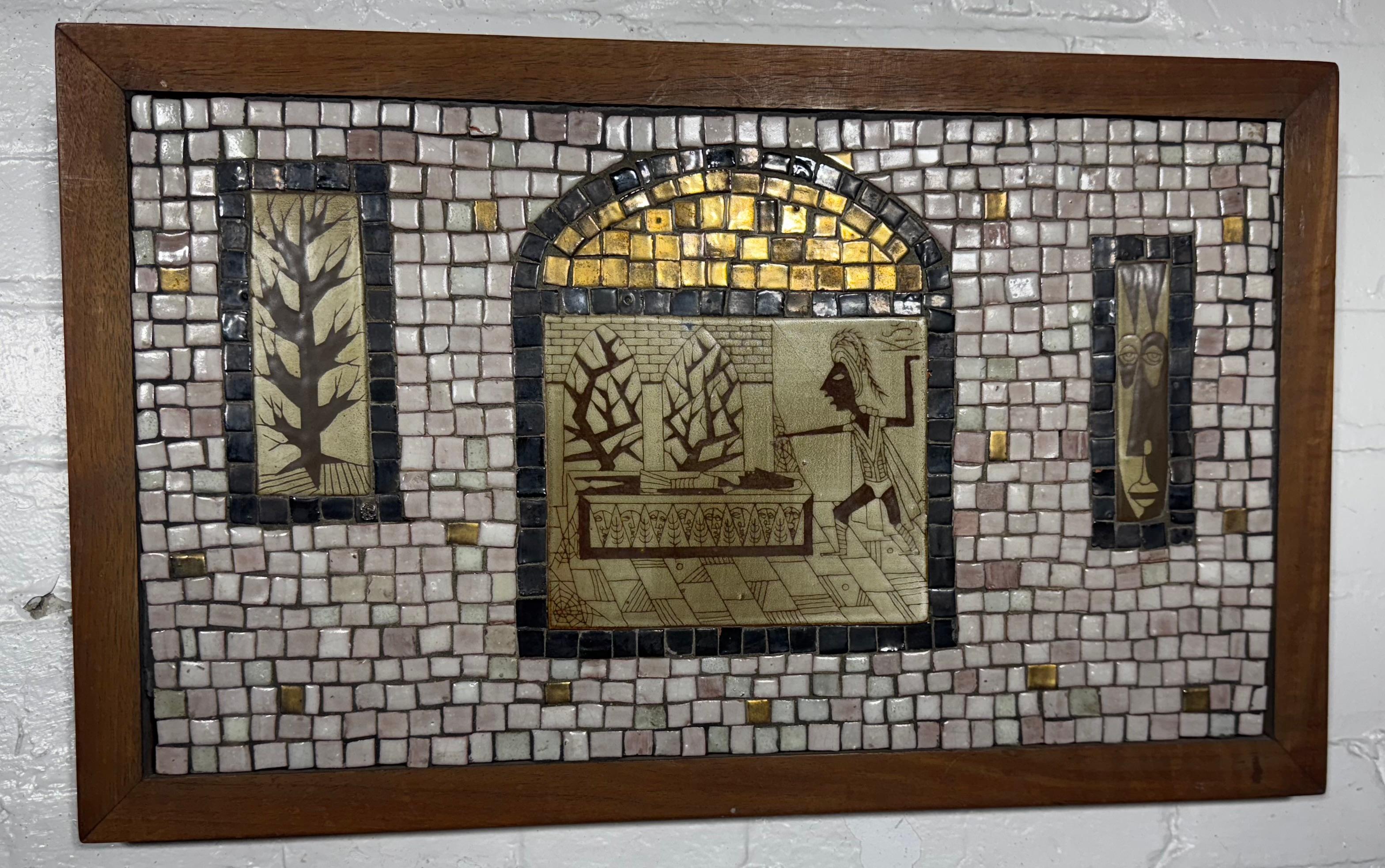 David Holleman 1960 Mosaic Wall Art... Modernista classico in vendita 2