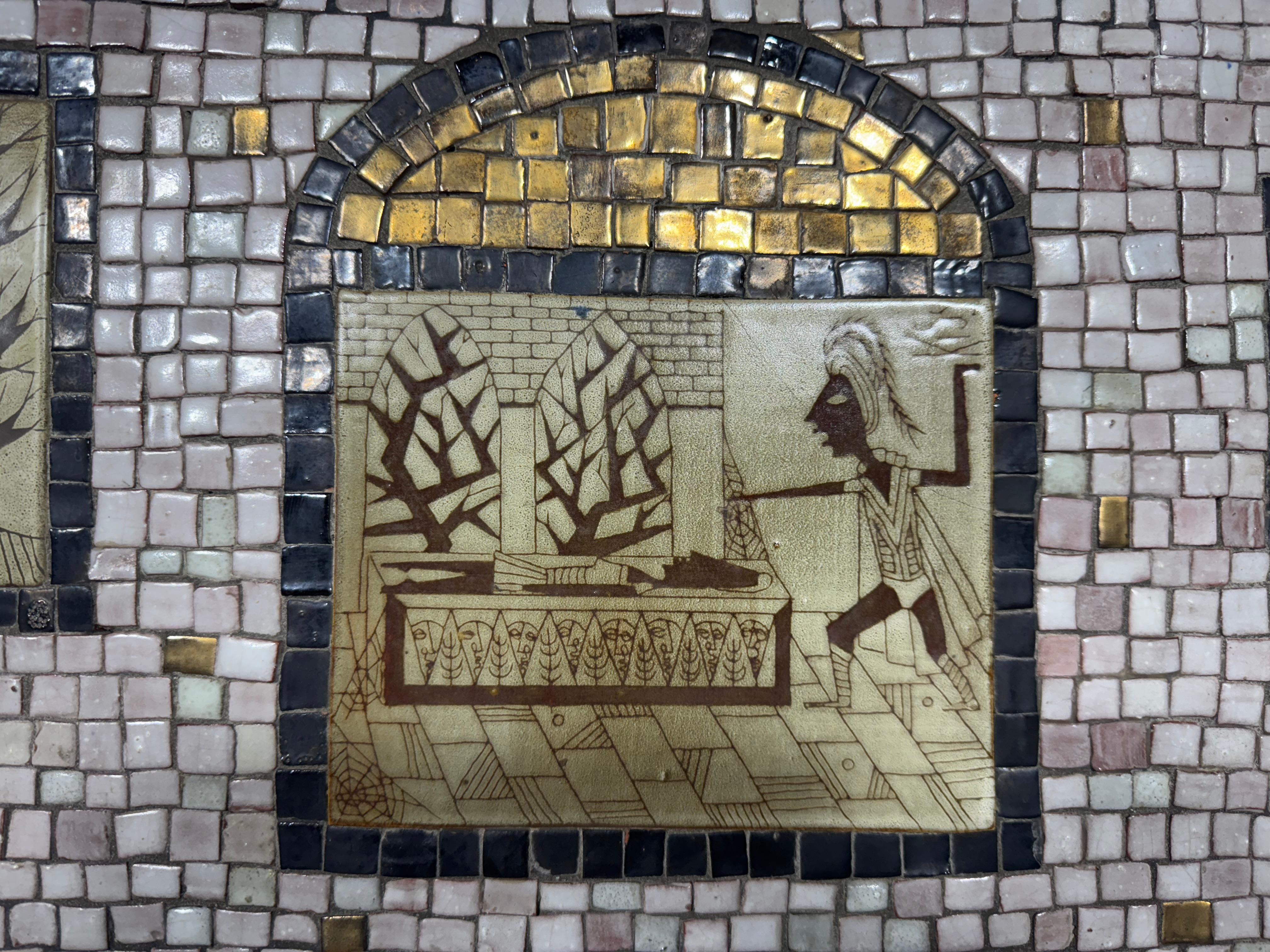 Ceramica David Holleman 1960 Mosaic Wall Art... Modernista classico in vendita