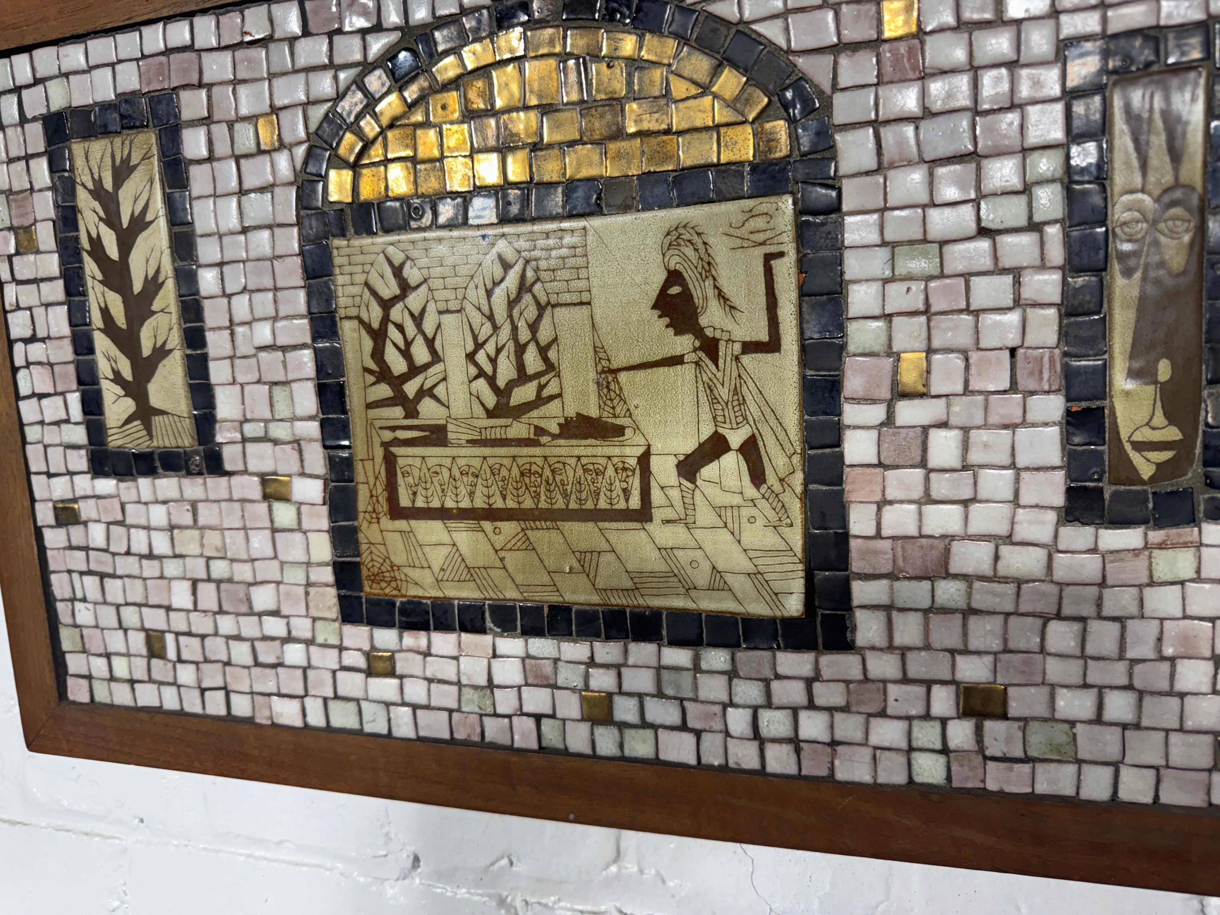 David Holleman 1960 Mosaic Wall Art... Modernista classico in vendita 1
