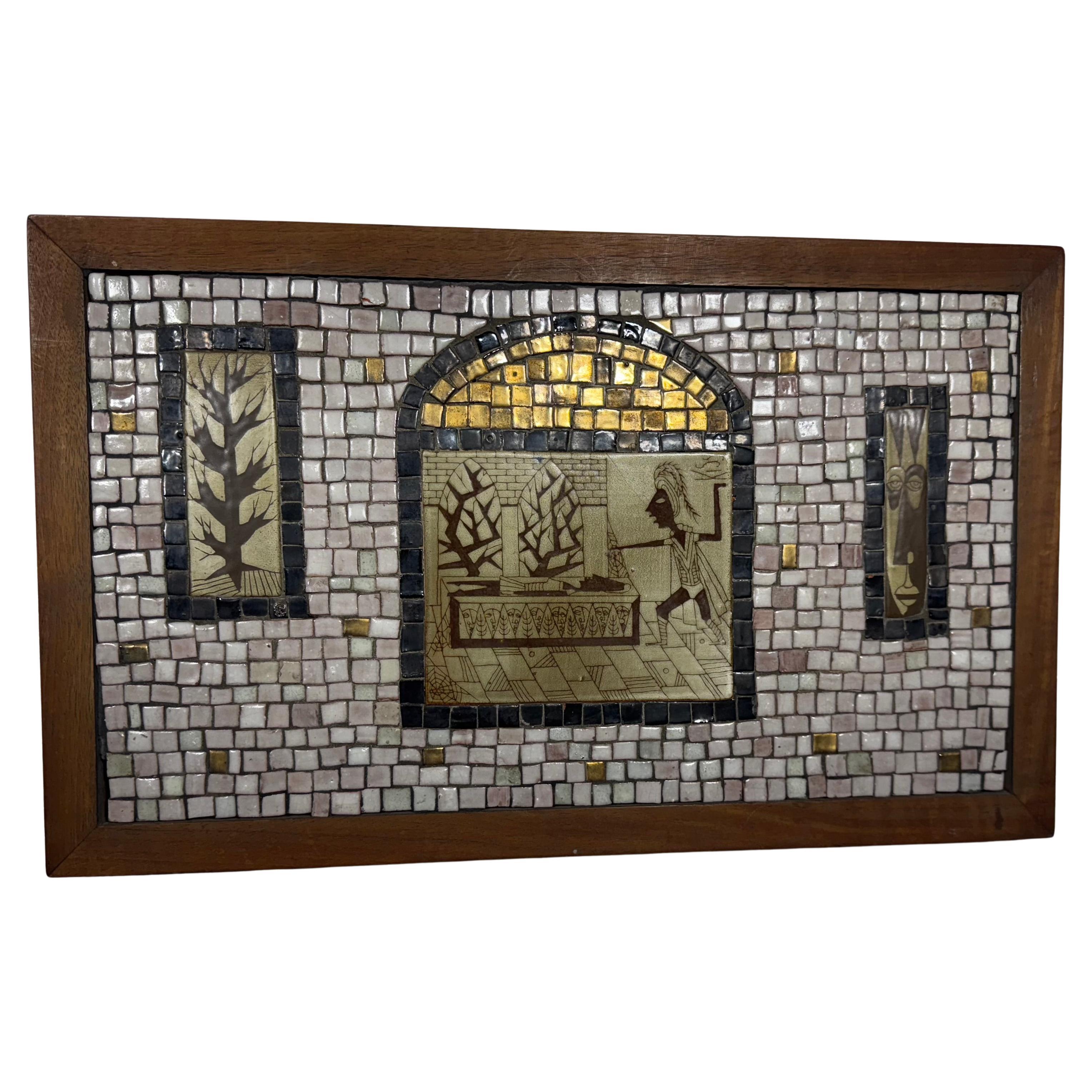 David Holleman 1960 Mosaic Wall Art... Modernista classico in vendita