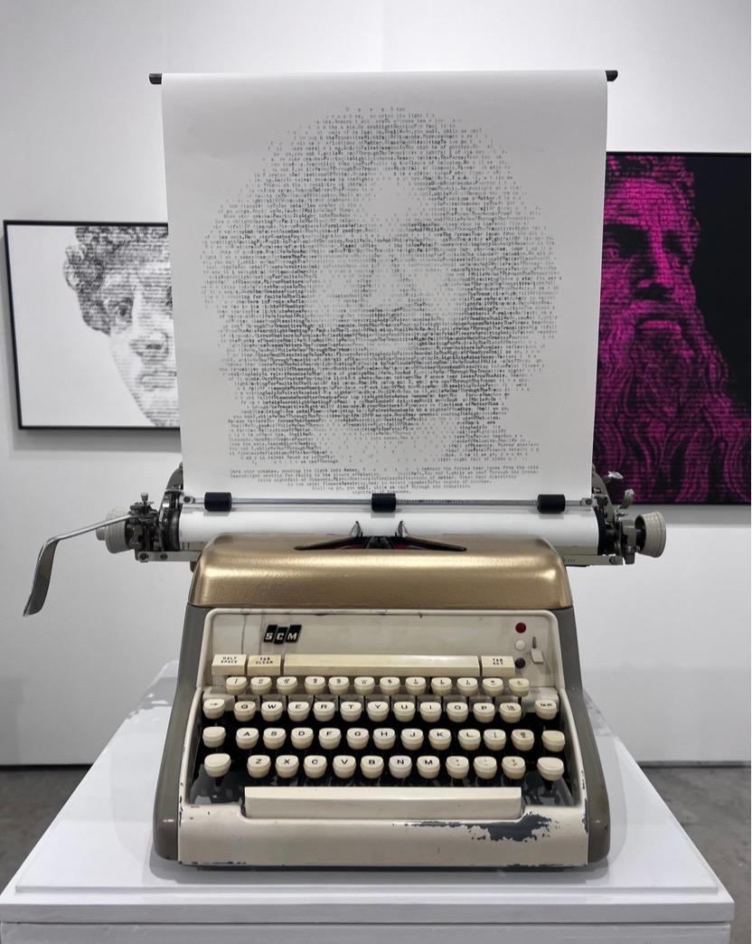 David Hollier Portrait Painting – Jerry Garcia (Dark Star)