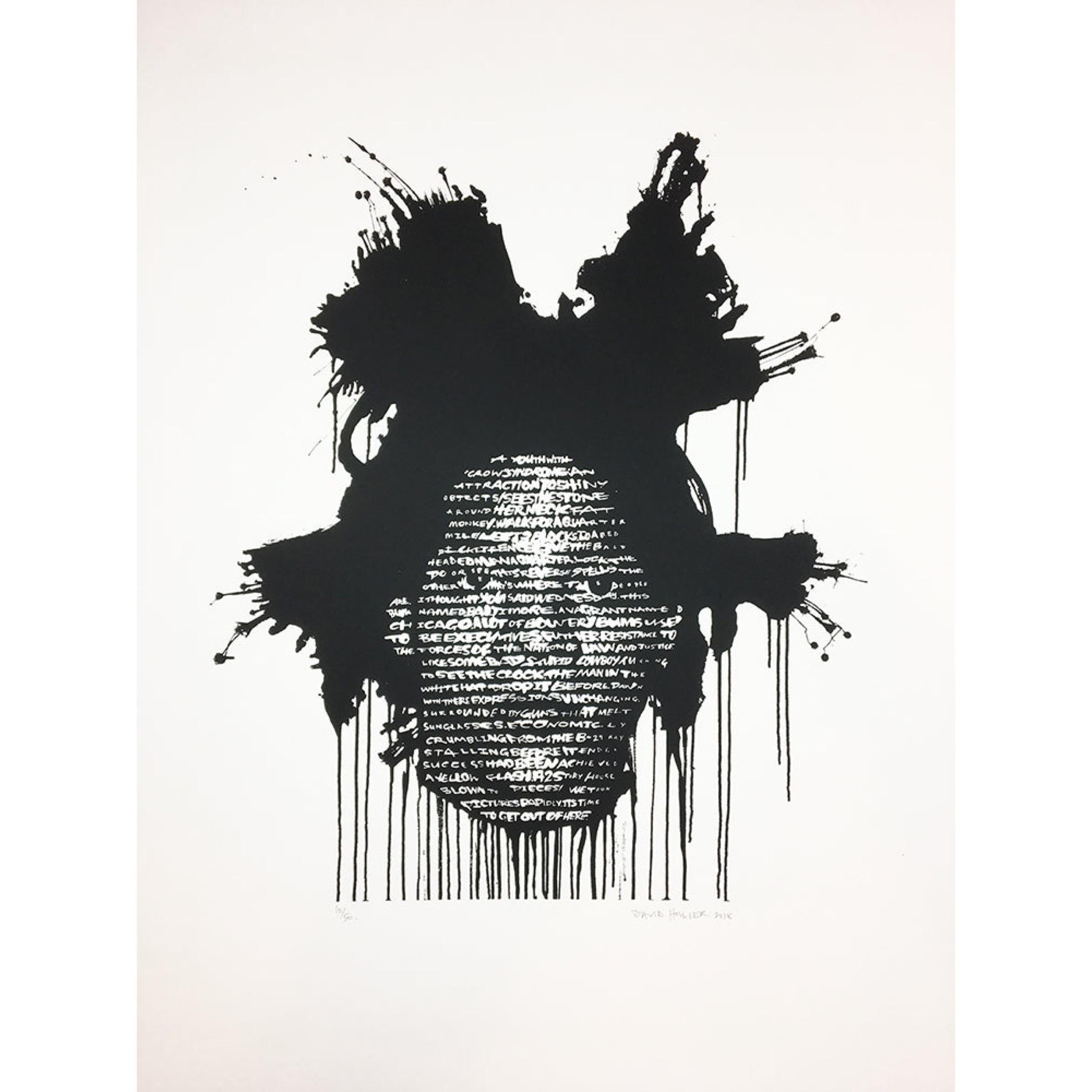 David Hollier Portrait Print – Basquiat