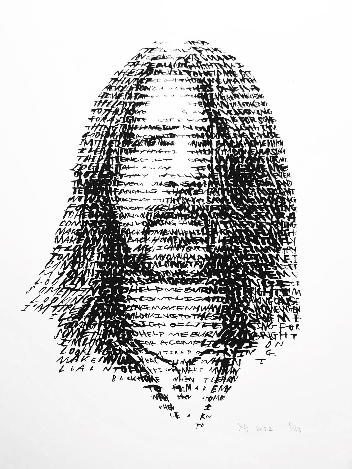 Dave Grohl Screen Print by David Hollier