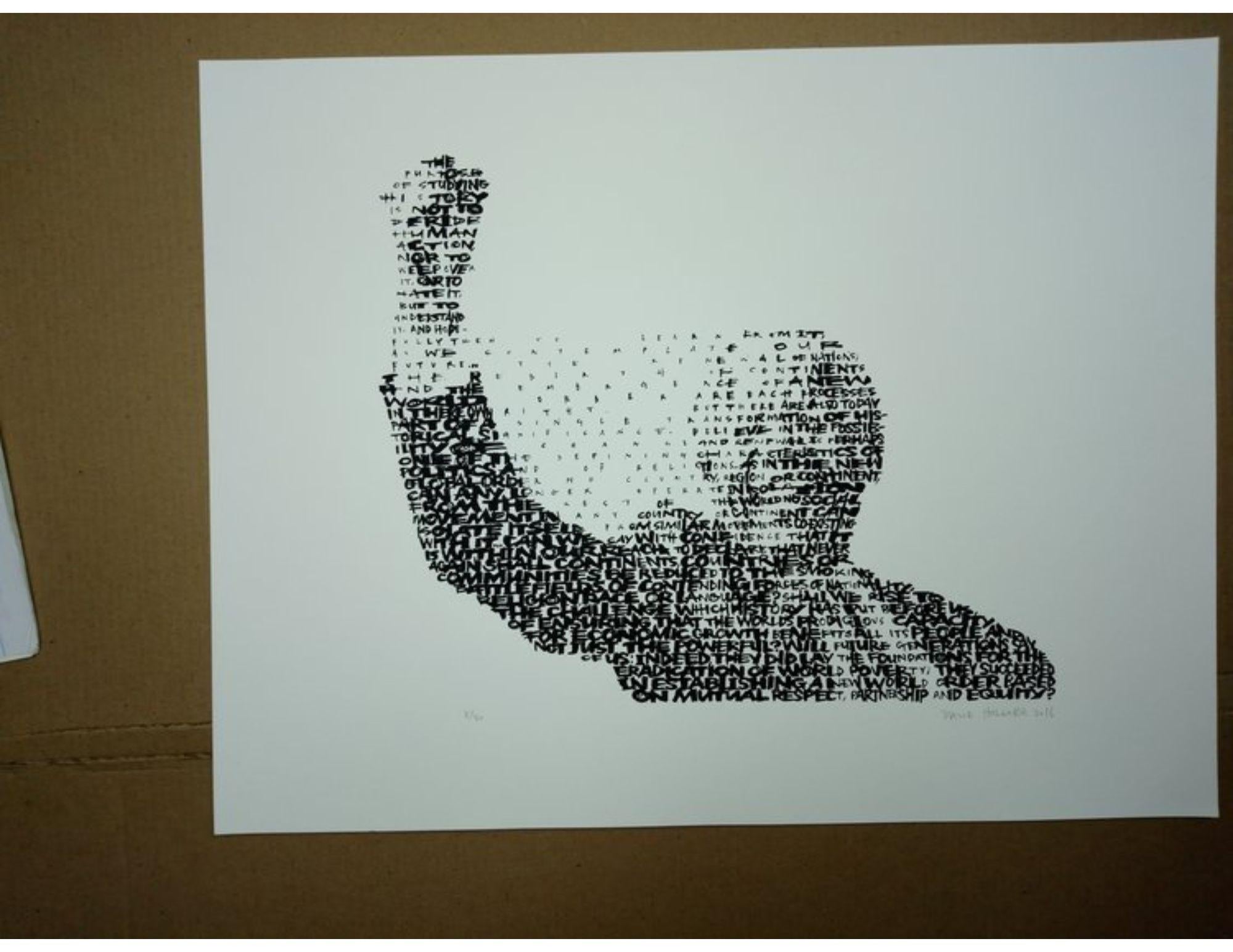 Nelson Mandela Screen Print by David Hollier For Sale 2