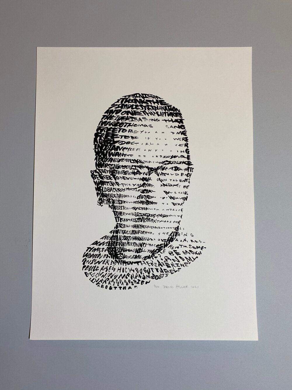 Sérigraphie de Ruth Bader Ginsburg par David Hollier en vente 2