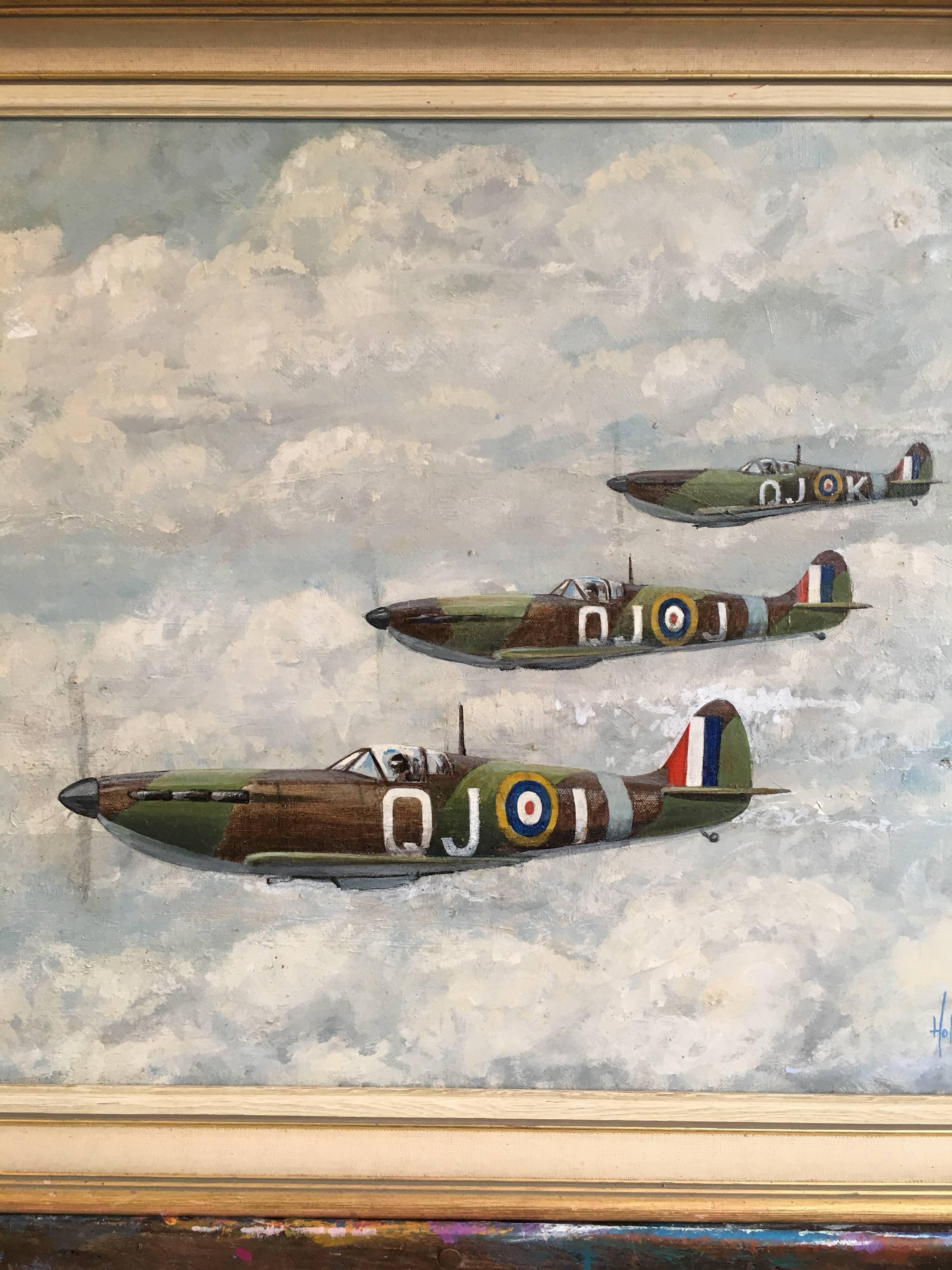 spitfire oil painting