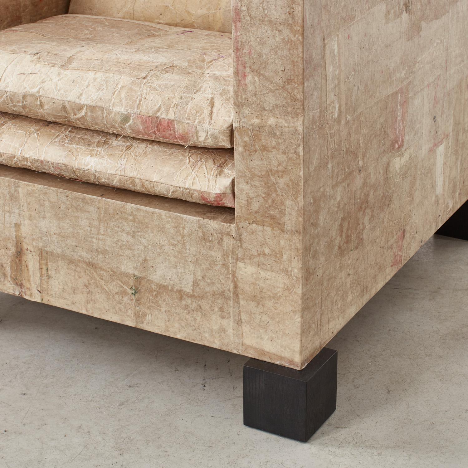 David Horan Paper armchair for Béton Brut, UK, 2022 For Sale 14