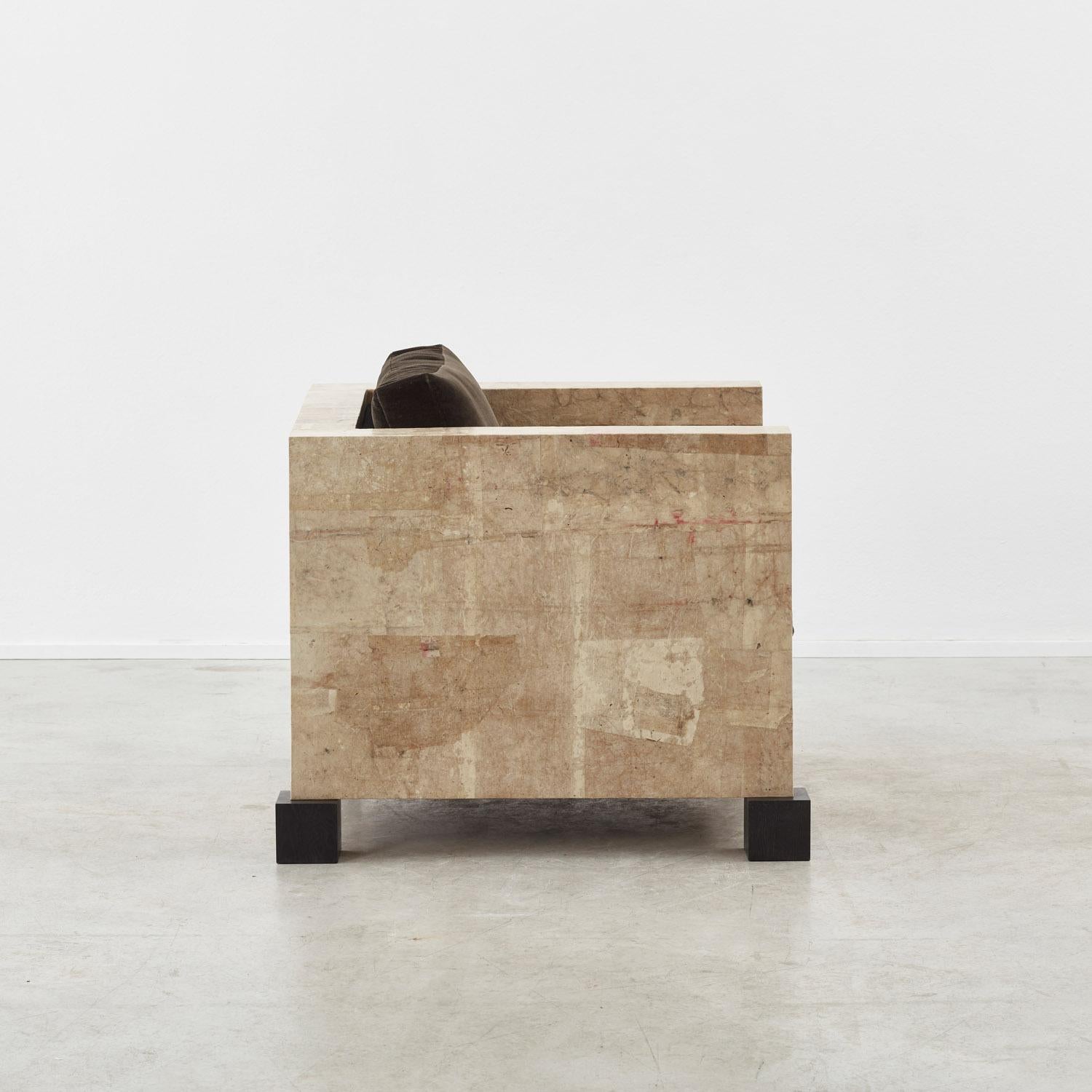 David Horan Paper armchair for Béton Brut, Edition of 8 -  UK, 2022 In New Condition For Sale In London, GB