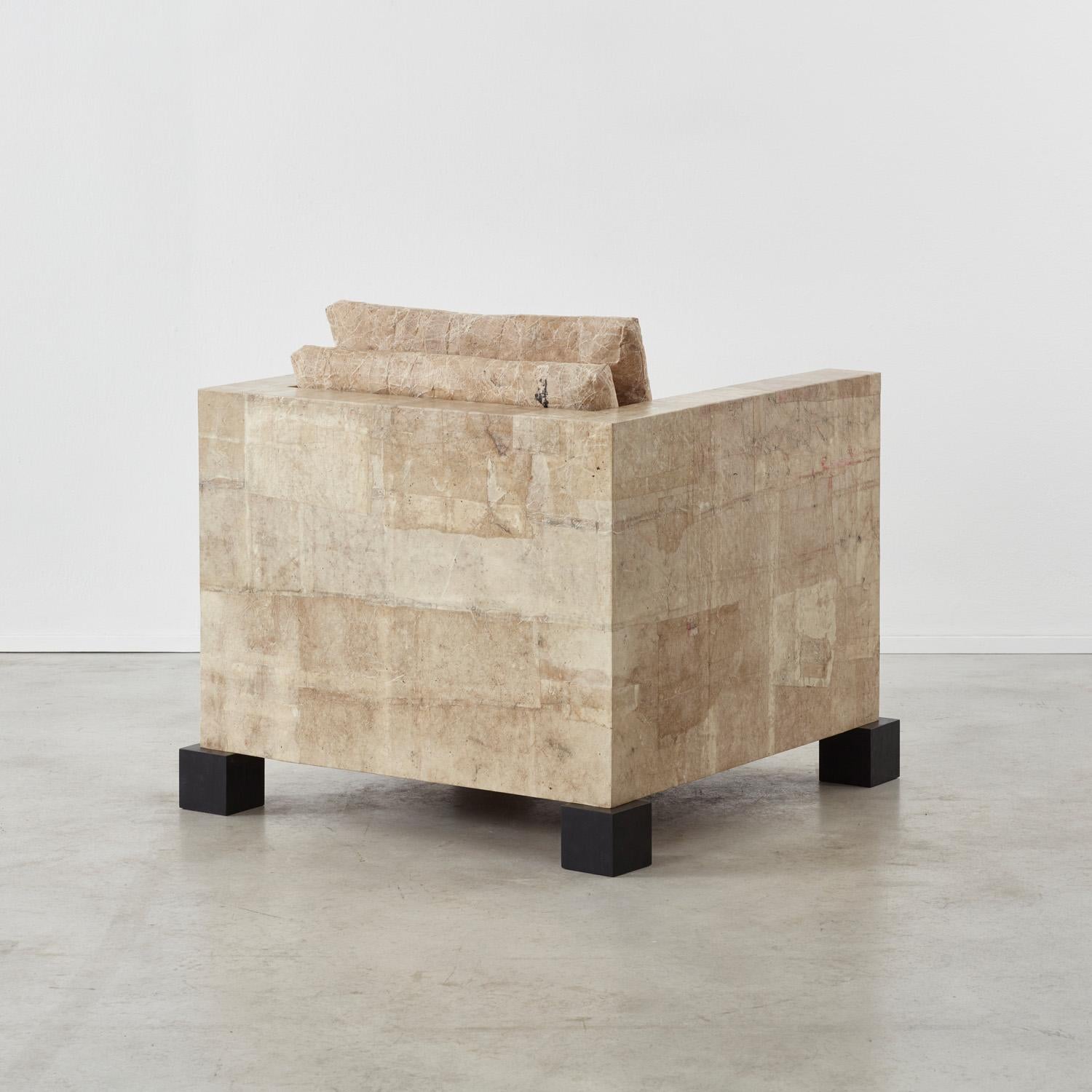 Contemporary David Horan Paper armchair for Béton Brut, UK, 2022 For Sale