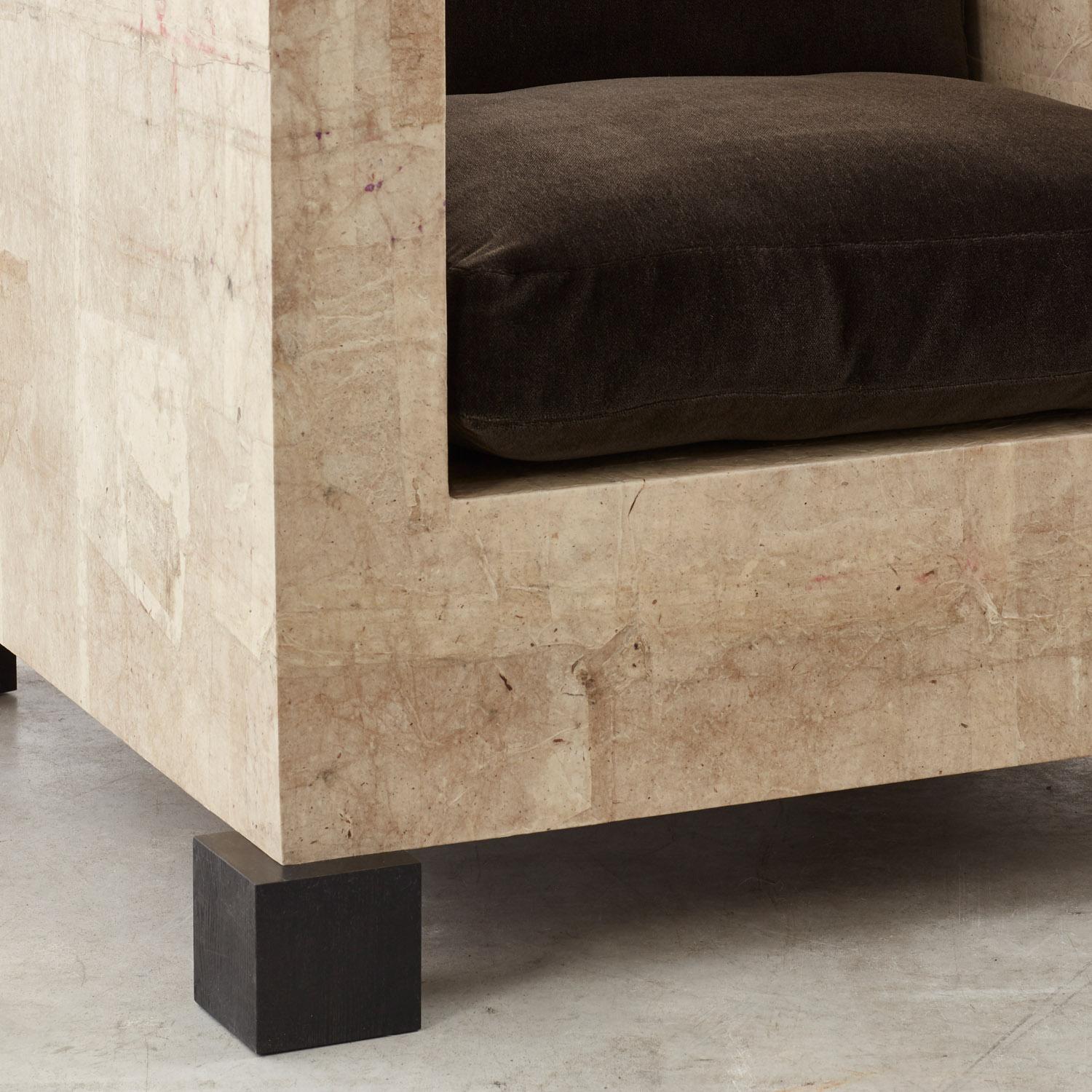 David Horan Paper armchair for Béton Brut, Edition of 8 -  UK, 2022 For Sale 3