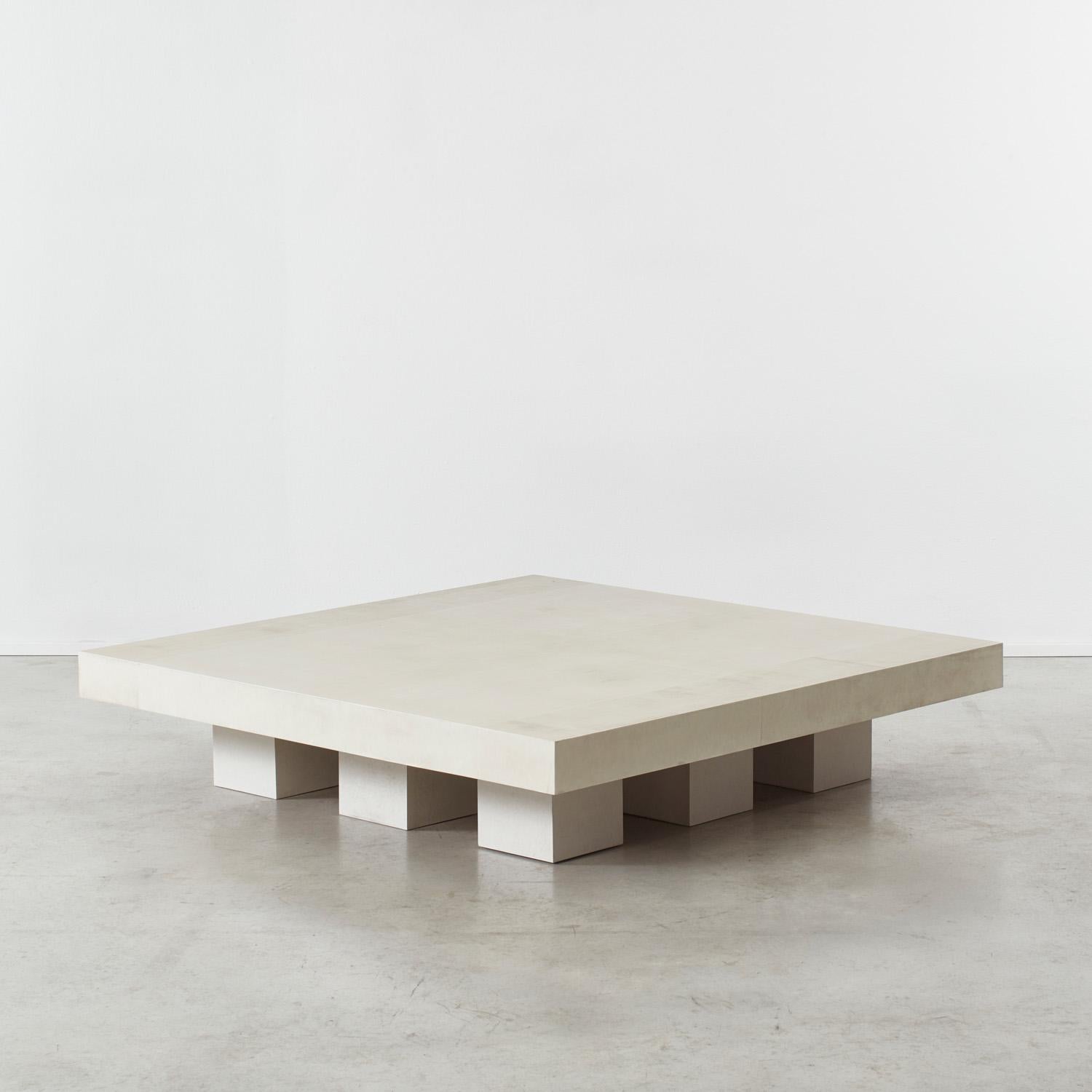 British David Horan Paper coffee table for Béton Brut, UK, 2022 For Sale