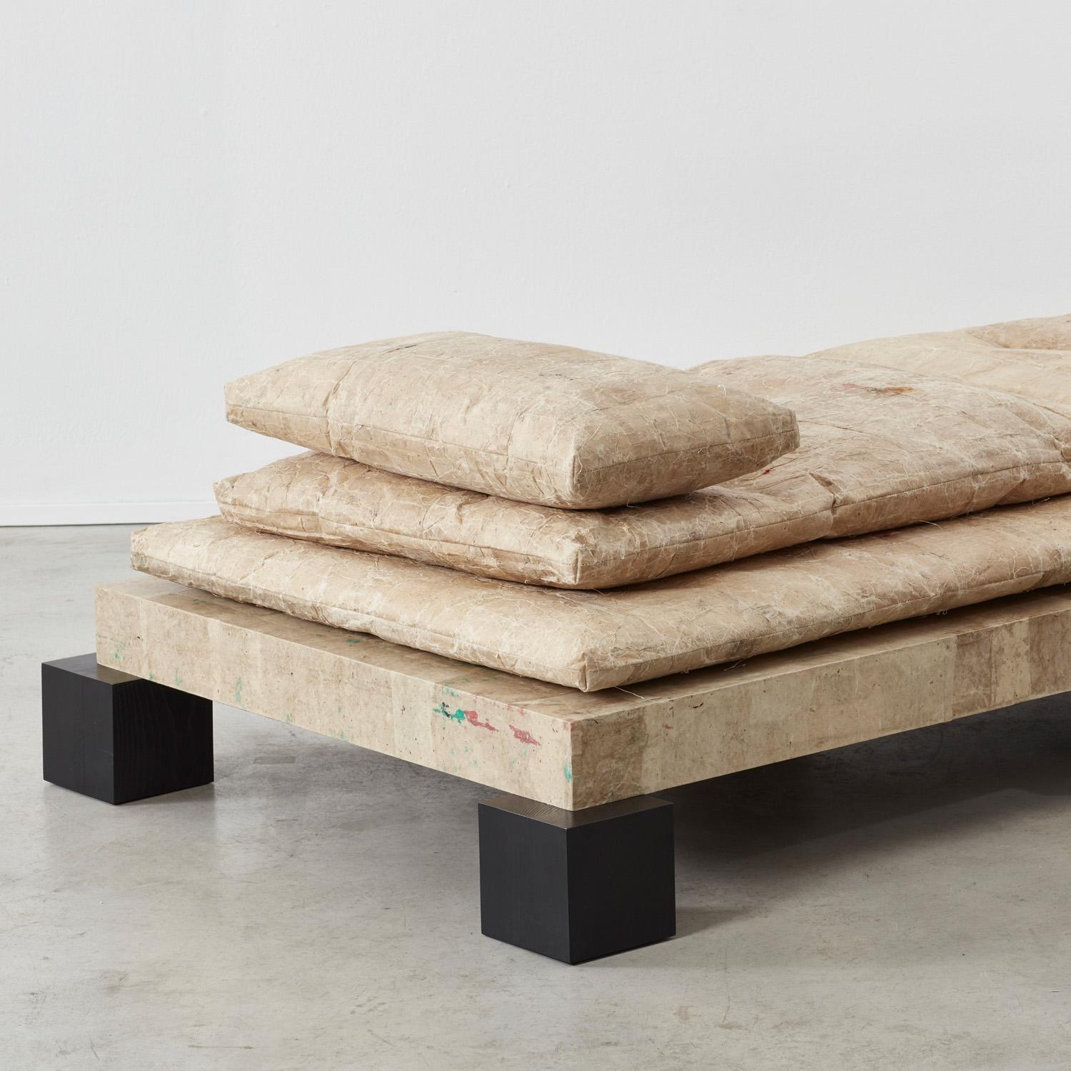 David Horan Paper daybed for Béton Brut, UK, 2022 For Sale 6
