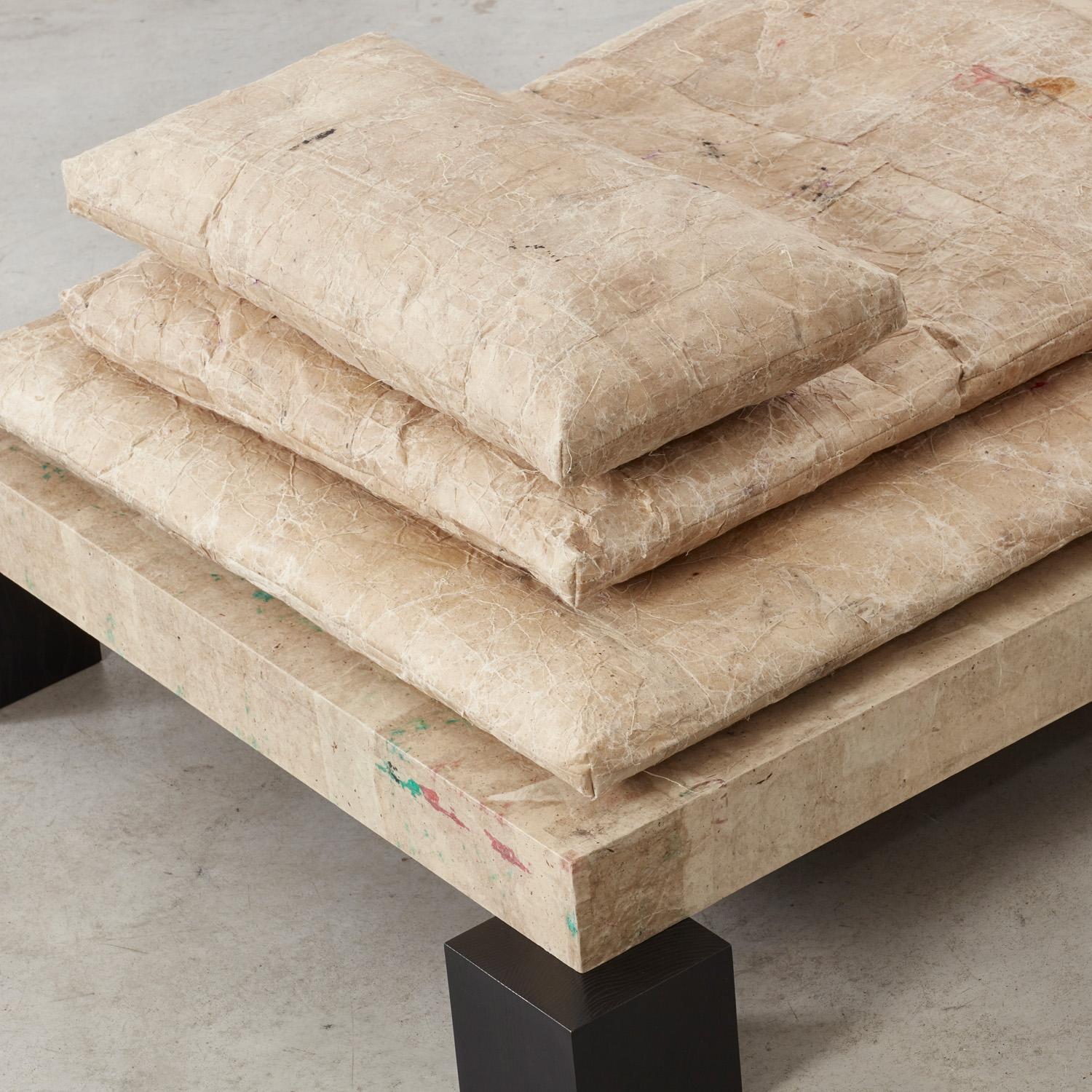 David Horan Paper daybed for Béton Brut, UK, 2022 For Sale 8
