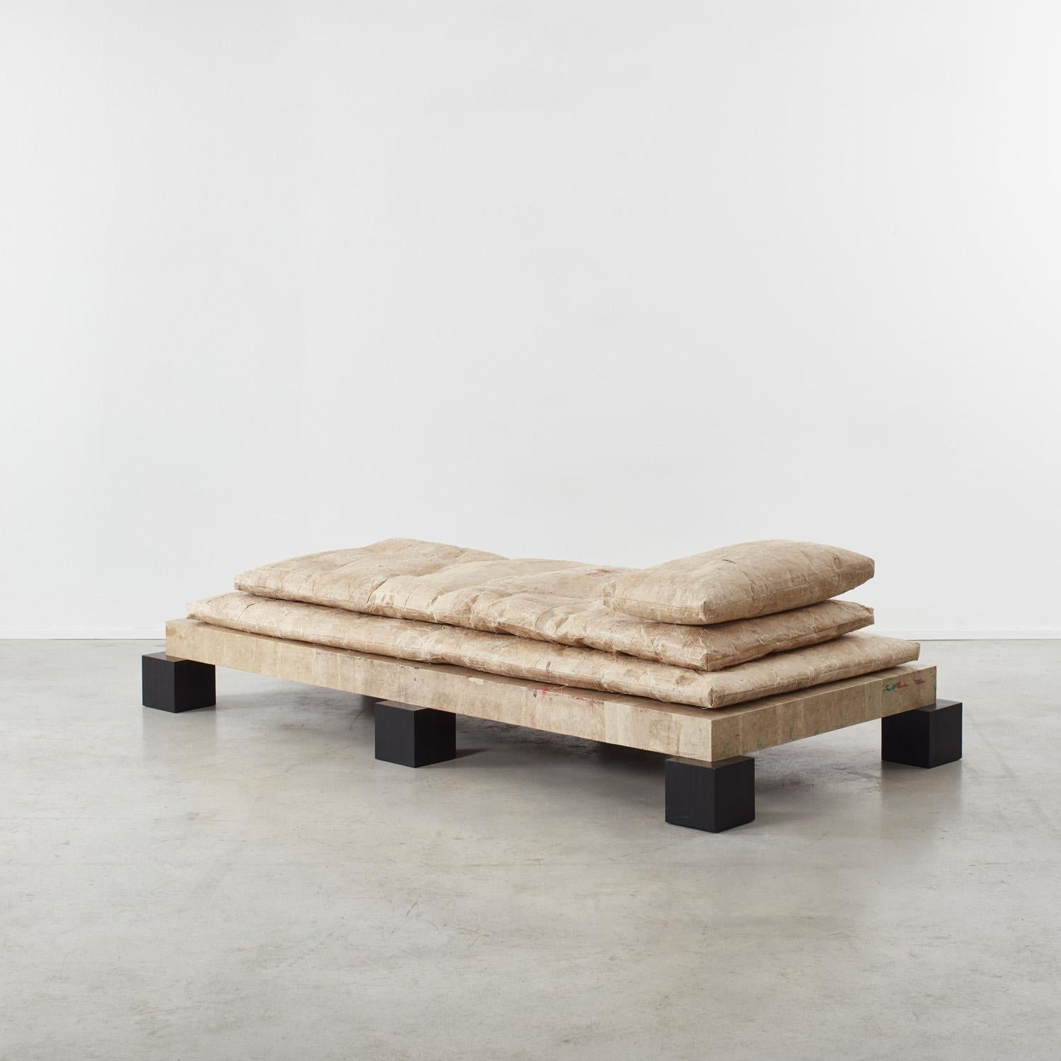 Contemporary David Horan Paper daybed for Béton Brut, UK, 2022 For Sale