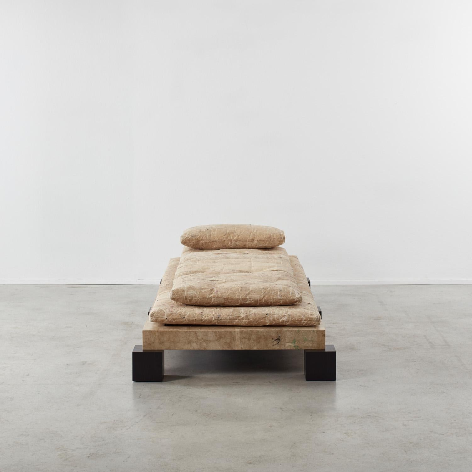 David Horan Paper daybed for Béton Brut, UK, 2022 For Sale 1
