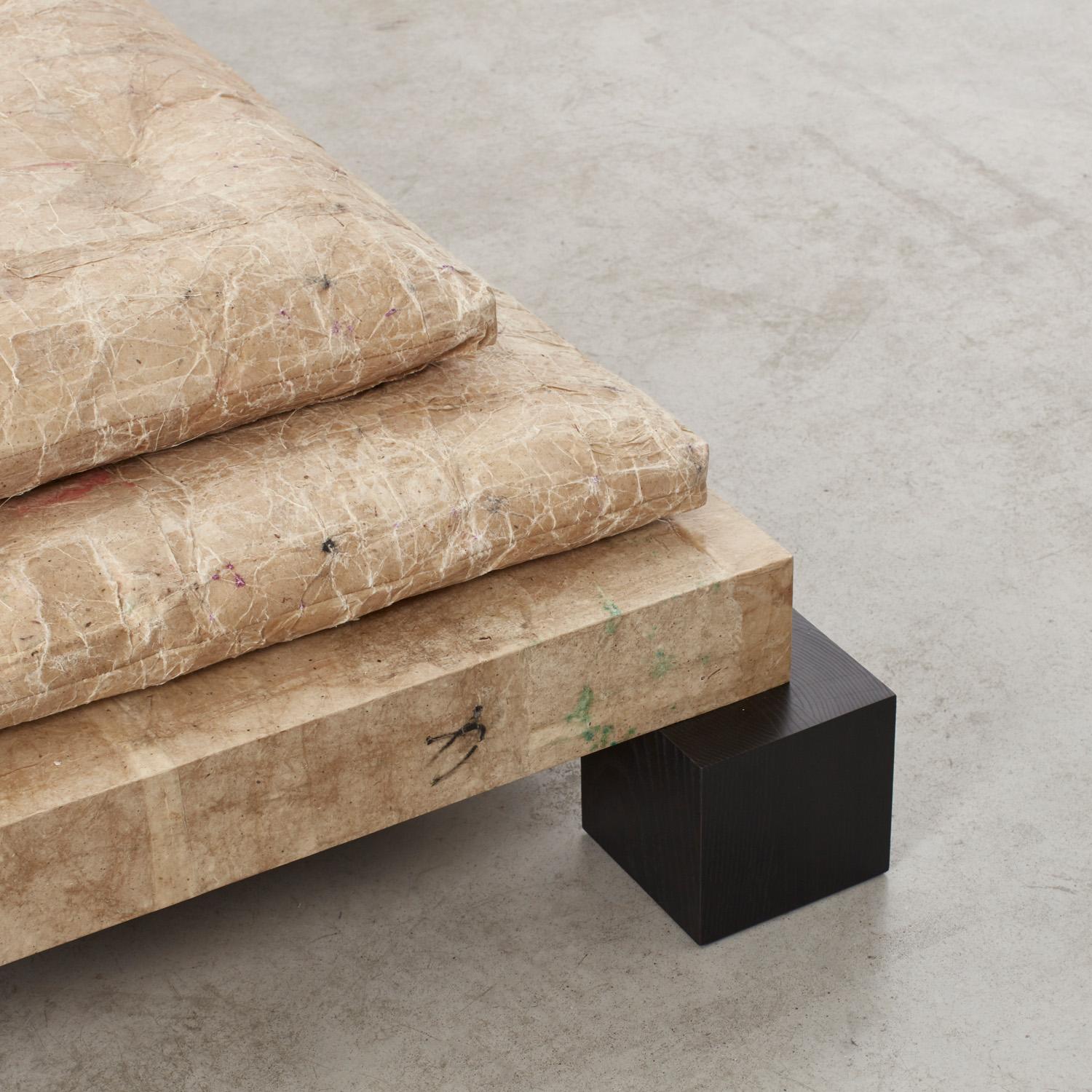 David Horan Paper daybed for Béton Brut, UK, 2022 For Sale 2
