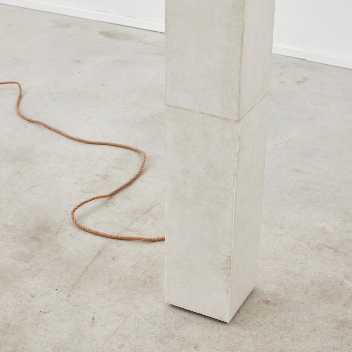 Contemporary David Horan Paper floor light in semi-matte finish for Béton Brut, UK, 2022 For Sale